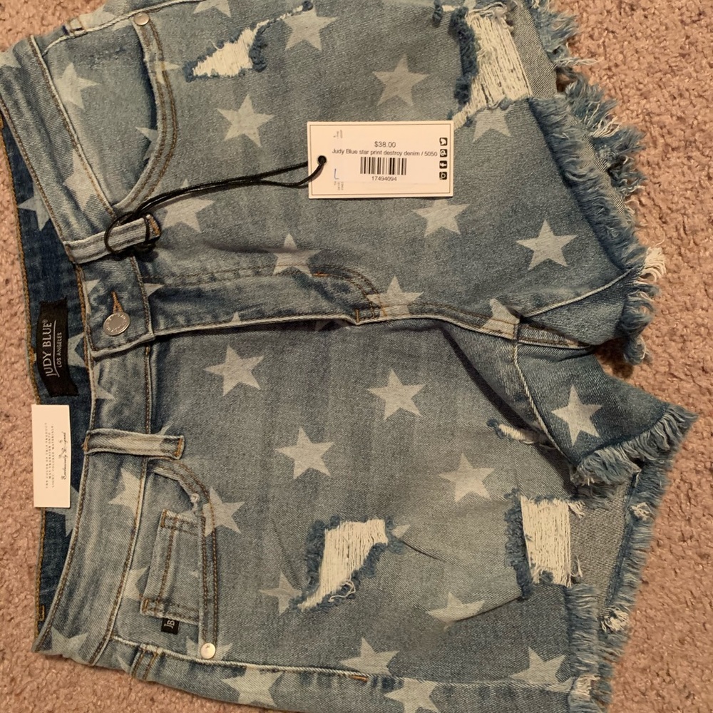 Judy Blue Distressed Denim Shorts